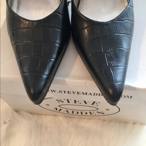 STEVE MADDEN black heels size 6 great condition 👠 - Picture 2 of 7